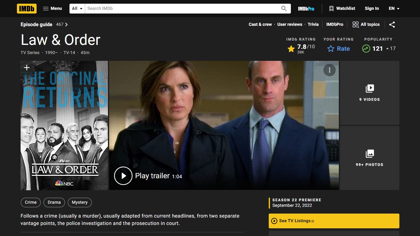 Law & Order (TV Series 2022– ) - IMDb